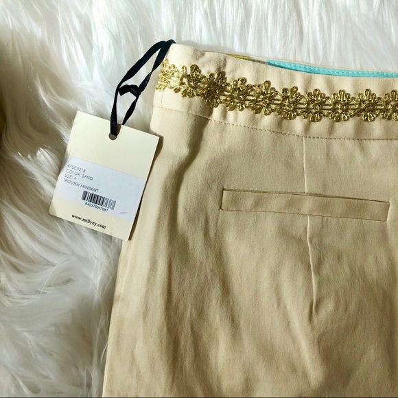 Milly Mini Skirt with Gold Appliqué - Picture 4 of 5